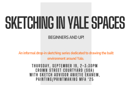 Promotional Image of Sketching Workshop